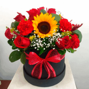 Box Rosas y girasol 01