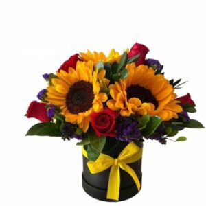 Box de Rosas y girasoles